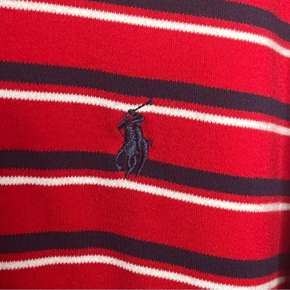 Polo Ralph Lauren Polo Shirt Men’s Sz XL Short Sleeve Red White Striped